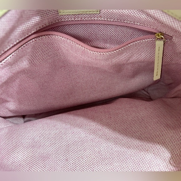 Dooney and Bourke Pebble Leather Tote Shoulder Bag Ivory NWOT - Picture 7 of 9